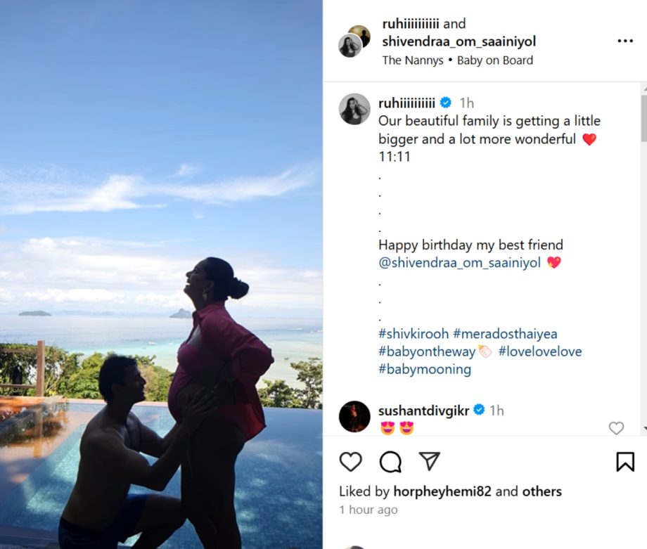 Kundali Bhagya fame Ruhi Chaturvedi Announces Her Pregnancy On Husband Shivendraa Om Saainiyol's Birthday, Check Here 925365