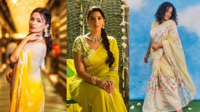 Nora Fatehi Vs Avneet Kaur Vs Nithya Menen: Who Is Making Winter Blossom In Yellow Saree?
