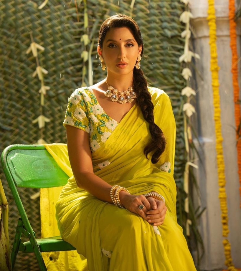 Nora Fatehi Vs Avneet Kaur Vs Nithya Menen: Who Is Making Winter Blossom In Yellow Saree? 926156
