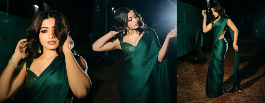 Rashmika Mandanna Vs Sreeleela: Who Is Bringing The Storm On The Internet In Dark Green Saree? 927762