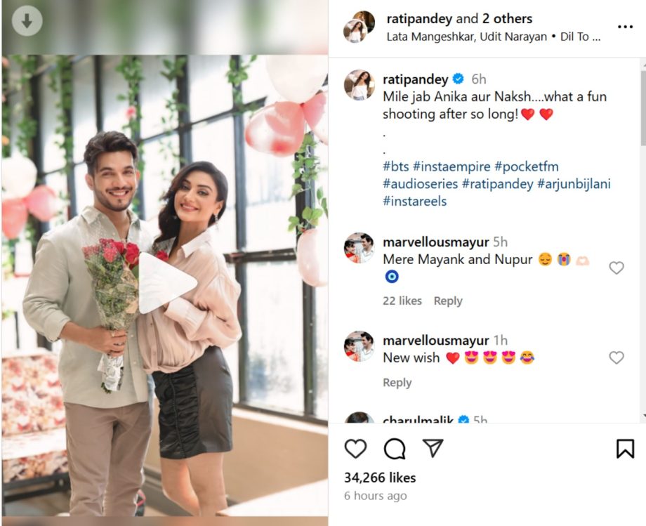 Rati Pandey's Fun BTS With Arjun Bijlani Is A Must-see, Check Out Their Latest Project Details 925786