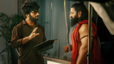 Here comes the BTS of Mythri Movie Makers’ Jai HanuMan capturing Rishab Shetty and director Prasanth Varma!