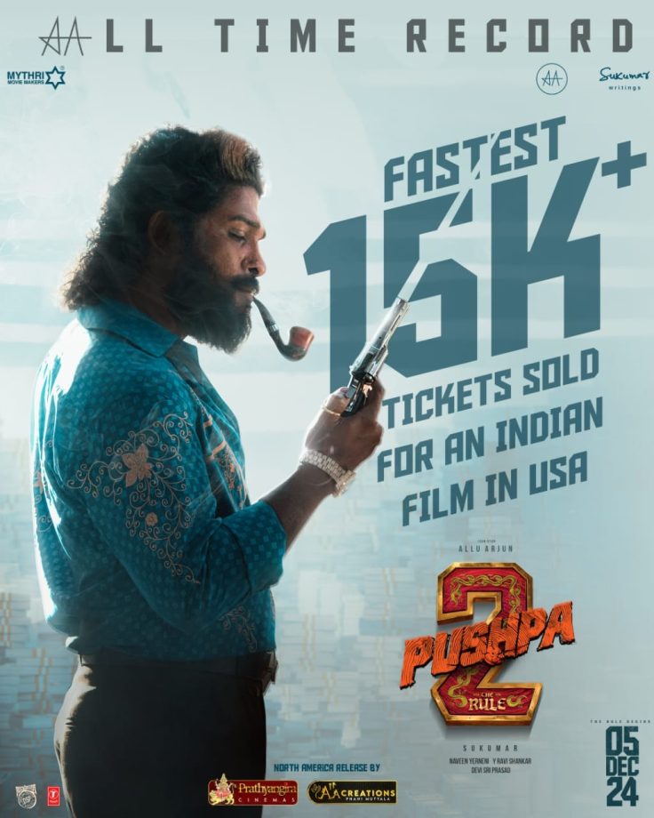 The Most Anticipated Film Pushpa 2: The Rule Sets Record in USA, Becomes Fastest Indian Film to Sell 15K+ Tickets 924811