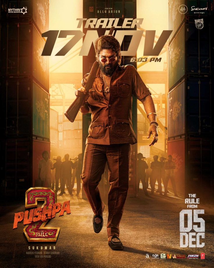 Trailer for the most anticipated film Pushpa 2 : The Rule starring Iconic star Allu Arjun to Release on 17th November with India’s Biggest Trailer Launch in Patna!” 925415