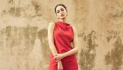Ananya Panday embraces the colour of the season with a chic red co-ord set [Photos]