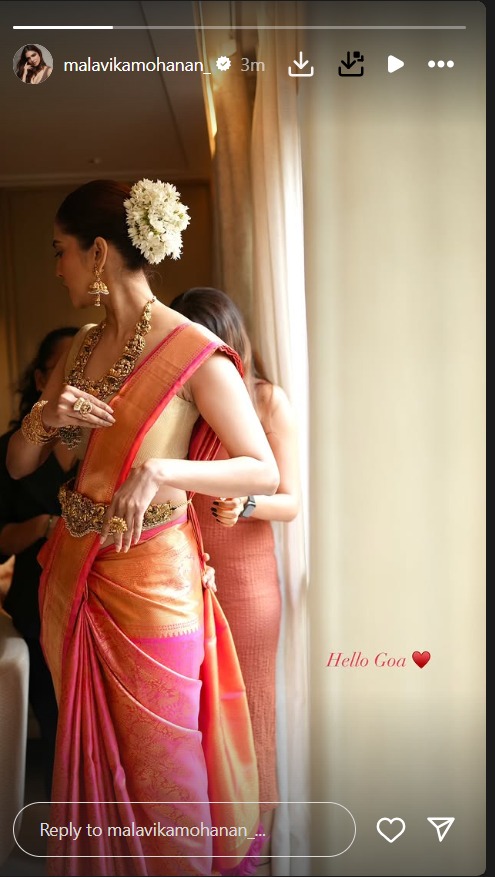 Malavika Mohanan Turns Gorgeous Bridesmaid In Kanjivaram Saree At Keerthy Suresh's Wedding, Photos Go Viral 929235