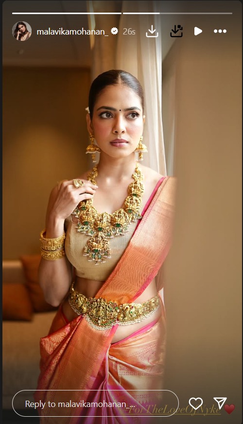 Malavika Mohanan Turns Gorgeous Bridesmaid In Kanjivaram Saree At Keerthy Suresh's Wedding, Photos Go Viral 929236