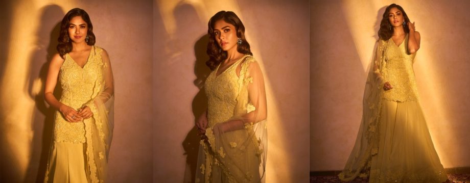 Mrunal Thakur's Glowing Look in Lime Yellow Is the Ultimate Summer Vibe 928125