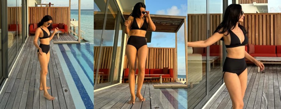 Surbhi Jyoti Makes Fans Gasping For Breath In Her Black Bikini Look From Maldives Chill 929600