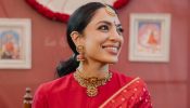 The Bride in Red: Sobhita Dhulipala’s Bridal Glow at Pelli Kuthuru Ceremony