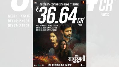 The Sabarmati Report again passes the Monday test! Collects 1.08 Cr. on its 3rd Monday! Total stands at 36.64 Cr.!