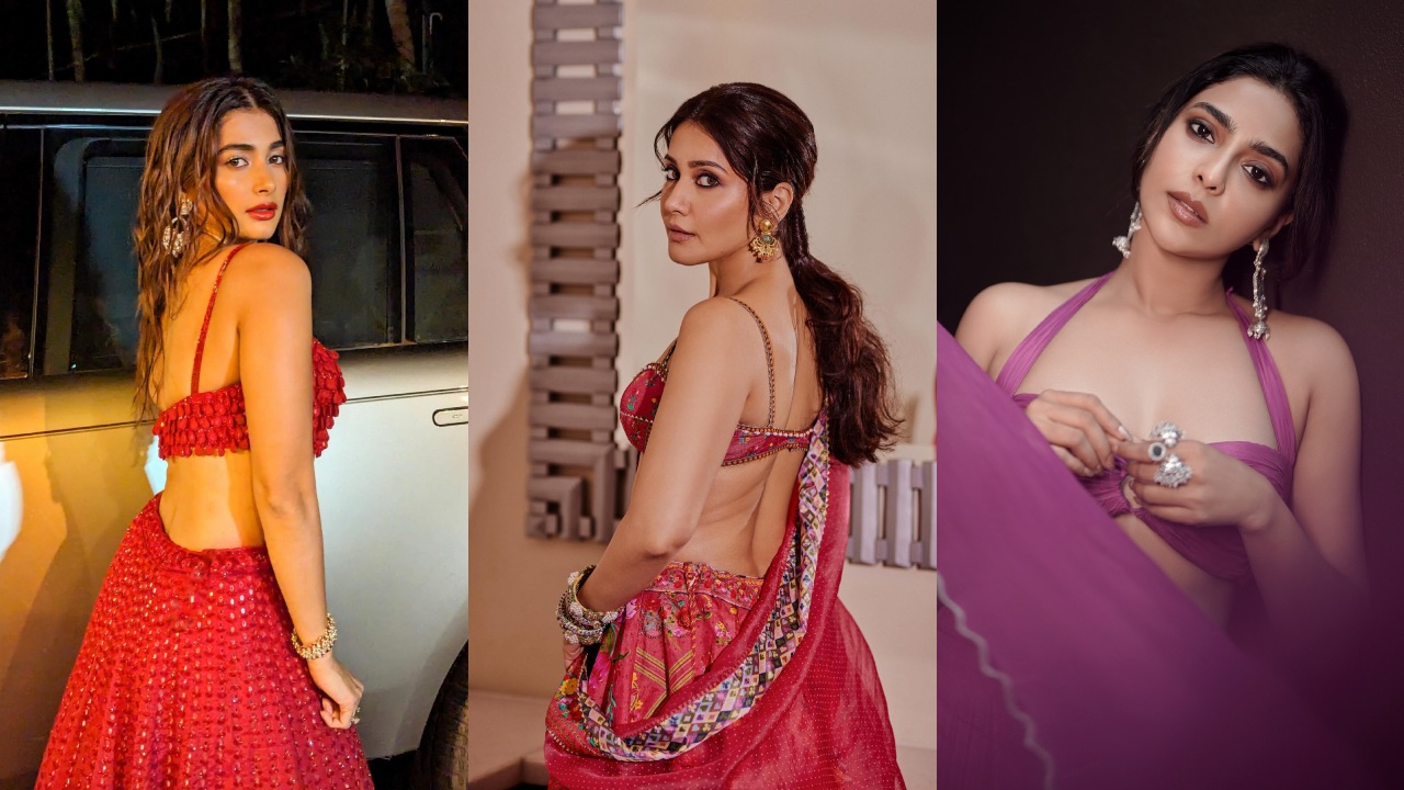 Meet Bralette Blouse Lehenga Trendsetters: Aishwarya Lekshmi, Raashii Khanna & Pooja Hegde 932439