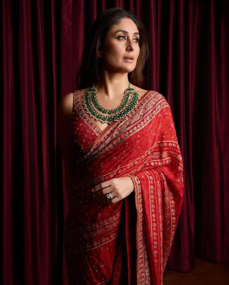 Kareena Kapoor Khan Serves Perfect Indian Bahu Vibes In Red Saree - See Pics 938200