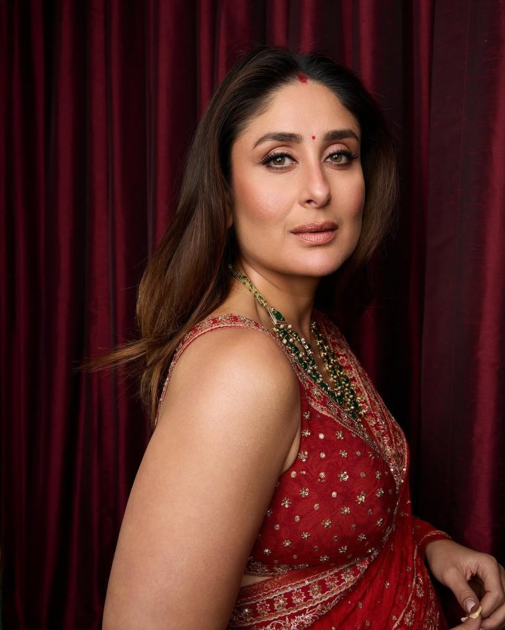 Kareena Kapoor Khan Serves Perfect Indian Bahu Vibes In Red Saree - See Pics 938202