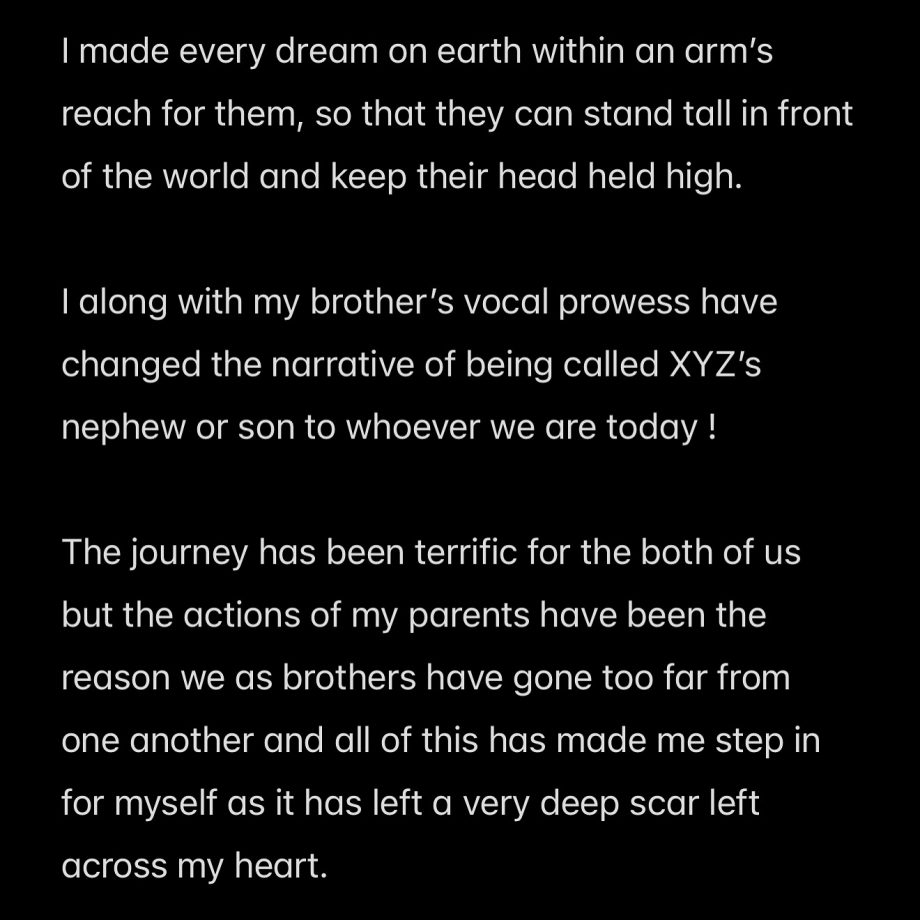 Amaal Malik announces separation from family; reveals being depressed in a disturbing statement 941303