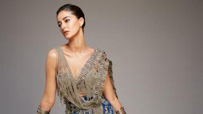 Ananya Panday Covers Herself In Oxidised Accessories, Stuns In Blue Embellished Bottom: See Photos