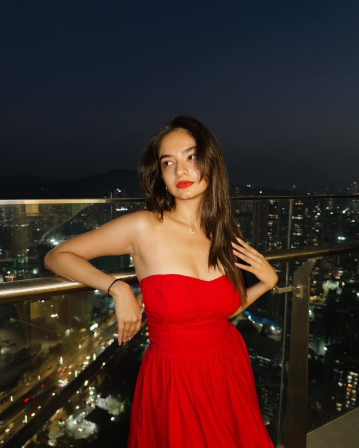 Anushka Sen Keeps It Classy in a Chic Red Dress 939770
