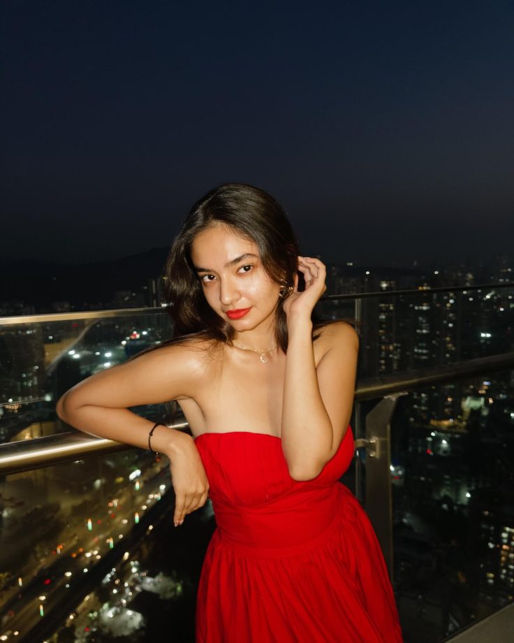 Anushka Sen Keeps It Classy in a Chic Red Dress 939773