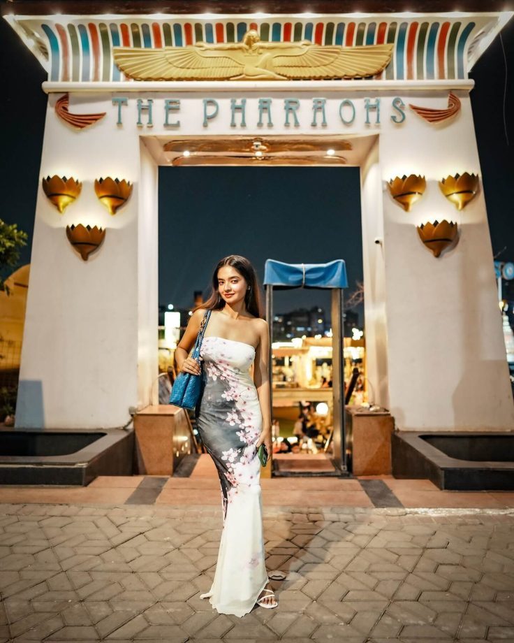 Anushka Sen Radiates in Floral Off-Shoulder Dress 942583