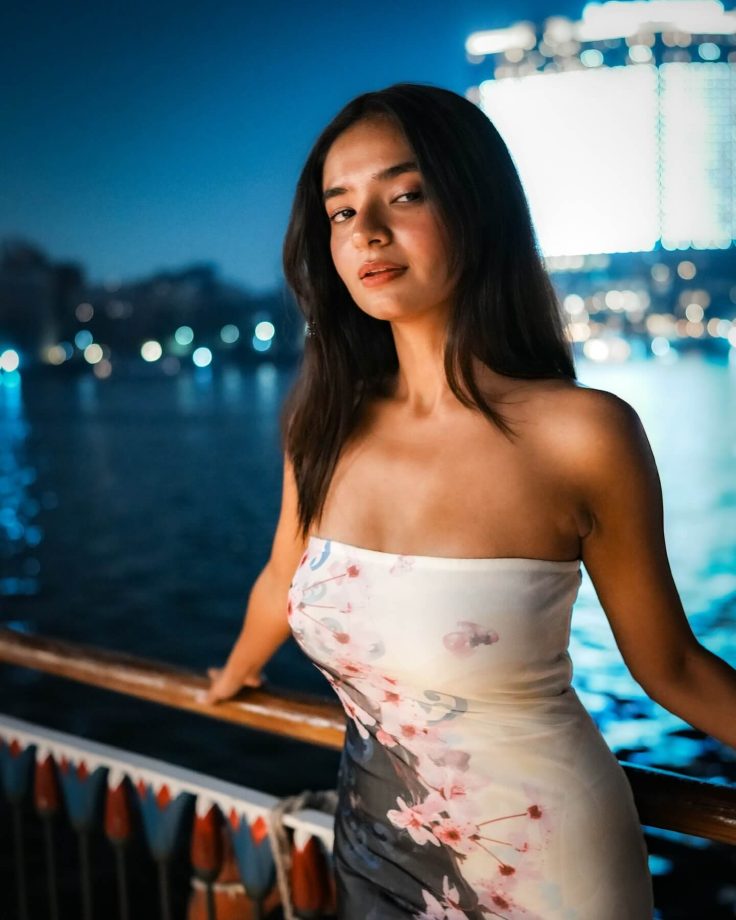 Anushka Sen Radiates in Floral Off-Shoulder Dress 942572
