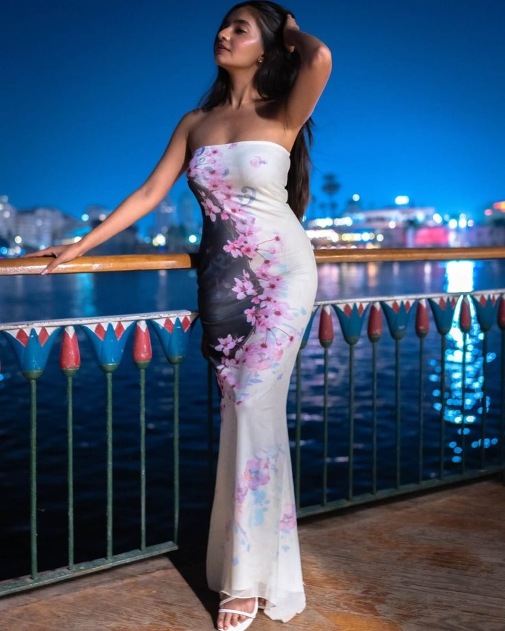 Anushka Sen Radiates in Floral Off-Shoulder Dress 942574