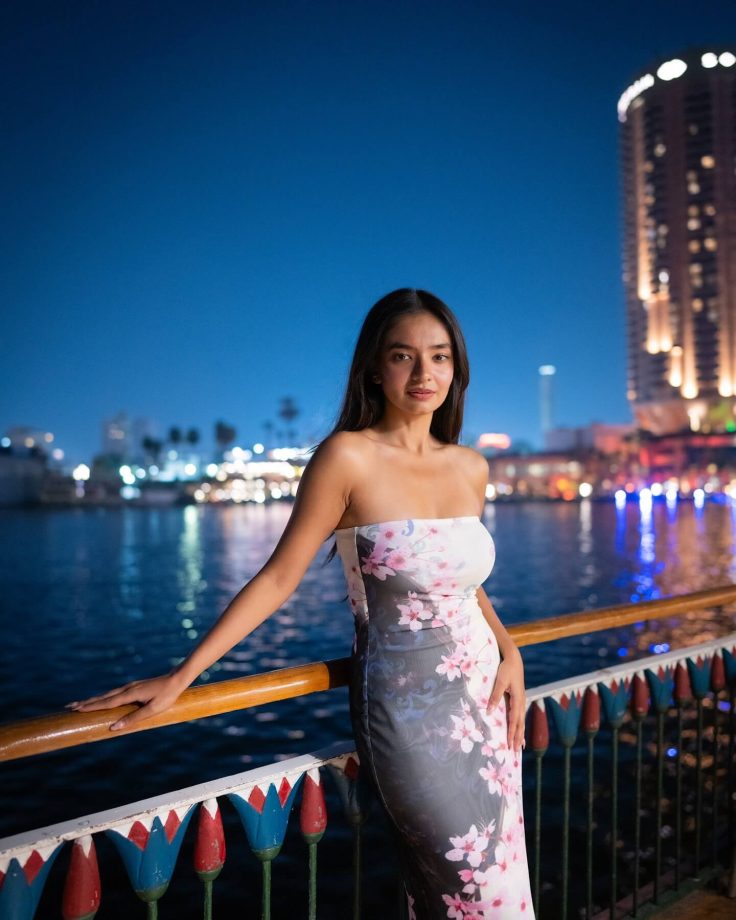 Anushka Sen Radiates in Floral Off-Shoulder Dress 942575