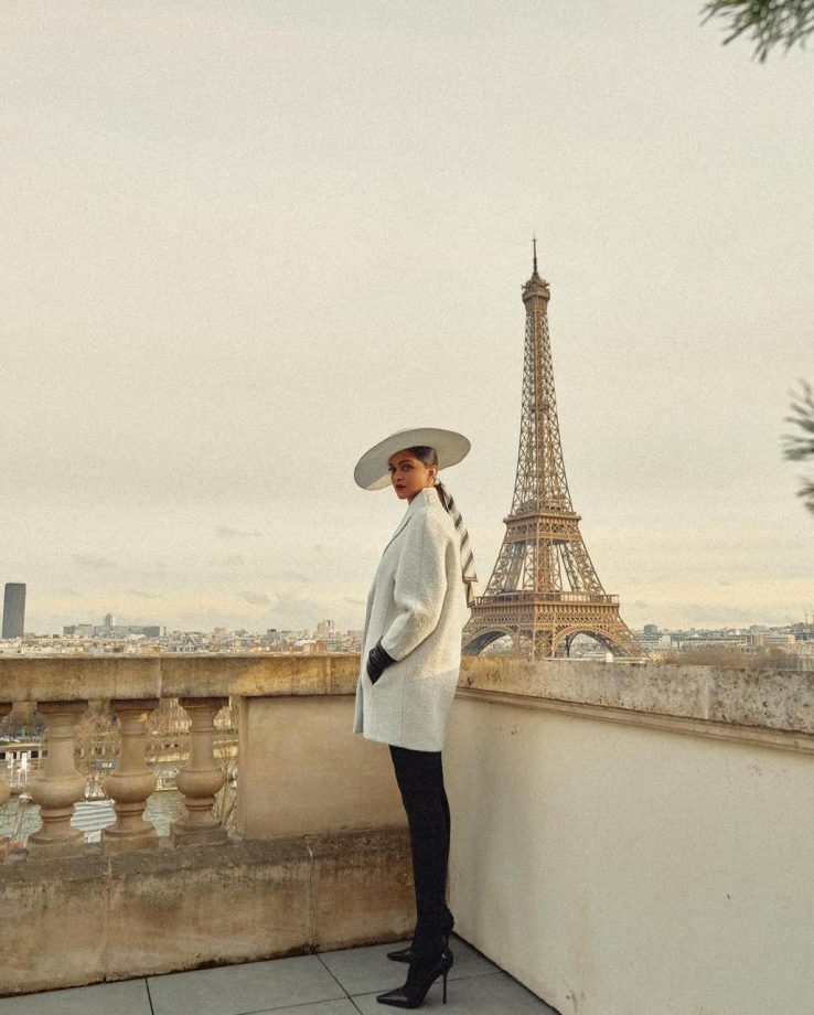 Global Ambassador Deepika Padukone stuns in a timeless white and black classic ensemble for Louis Vuitton at Paris Fashion Week; Fans say, “highness”, “queen” 940171