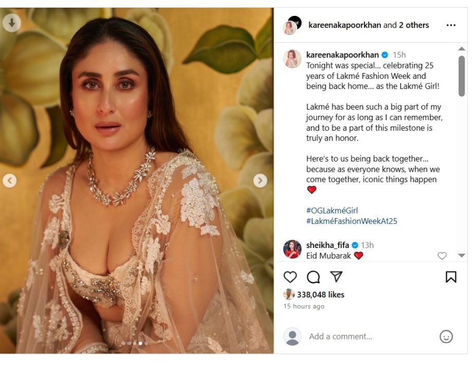 Kareena Kapoor Khan's Speech at Lakme Fashion Week Goes Viral; Here's Why 942782