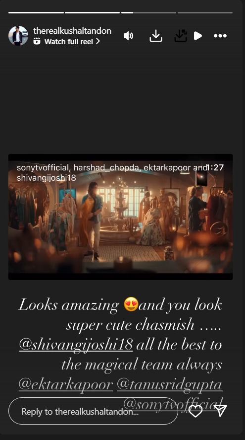 Kushal Tandon In Love With Shivangi Joshi's New Character In Bade Achhe Lagte Hain Naya Season- See Here 942066