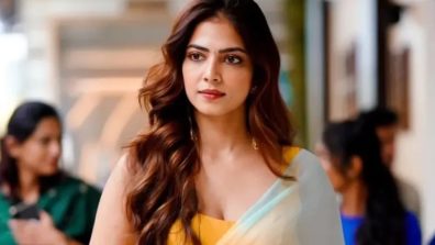 Malavika Mohanan Slays In Filmy Chiffon Saree With Sleeveless Blouse – See Pics!