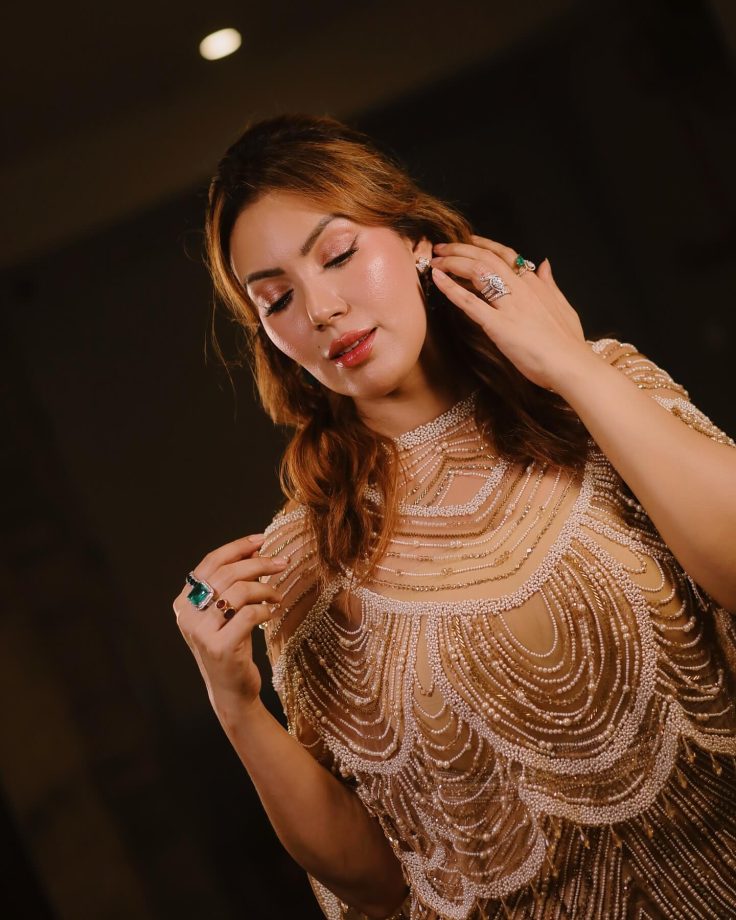 Munmun Dutta Looks Like A Dream Girl In Feathery Nude-Colored Gown - See Pics 941474