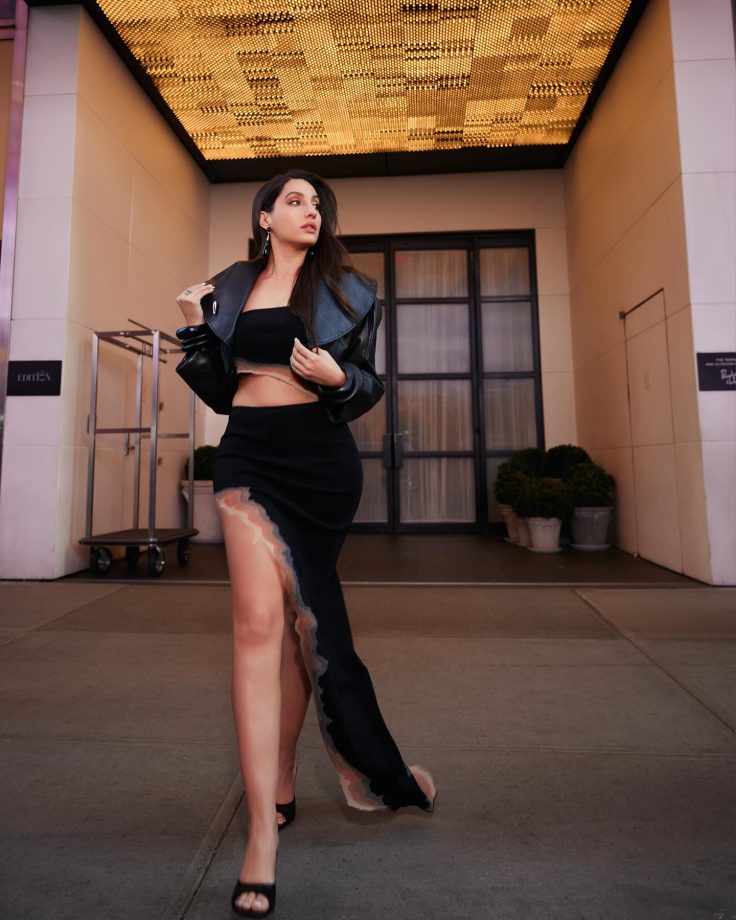 Nora Fatehi’s Glamorous Black Outfit is the Talk of Fashion Town 940768
