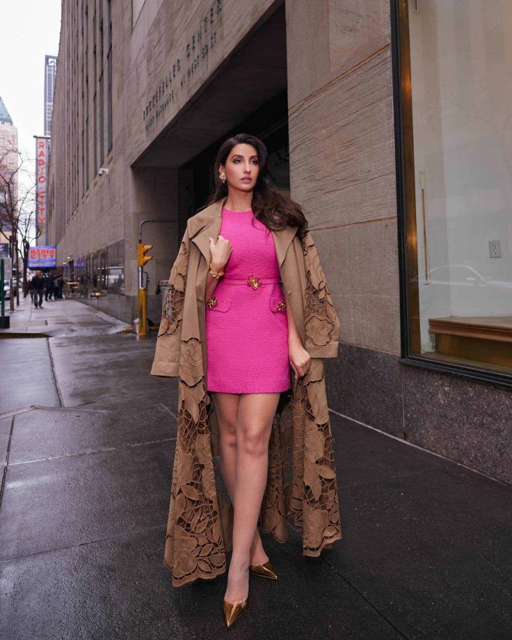 Palak Tiwari Goes Bold In Black Dress, Nora Fatehi Creates Trend In Trench Coat 939664