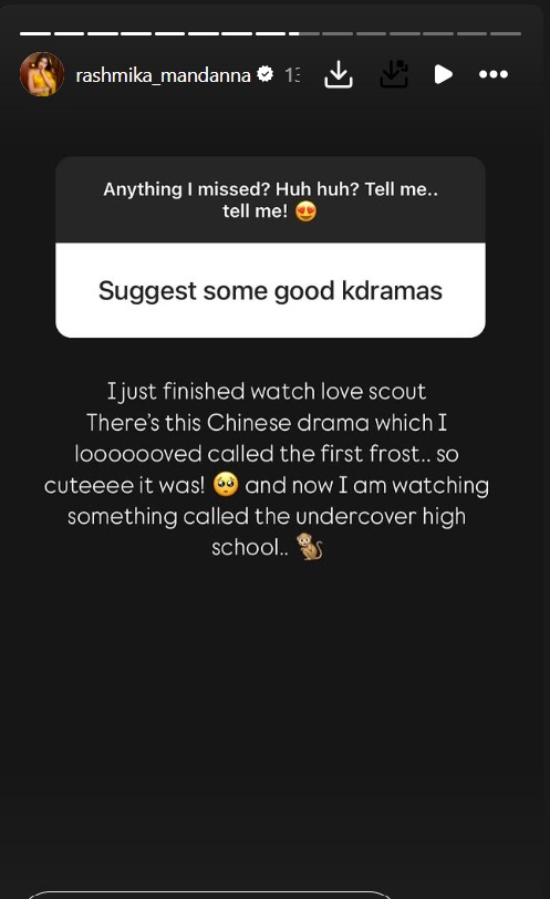 Rashmika Mandanna gives some K-drama recommendations that cannot be missed 942227