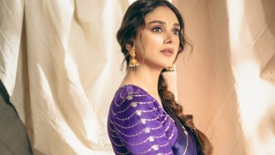 Aditi Rao Hydari Stuns in a Graceful Purple Saree