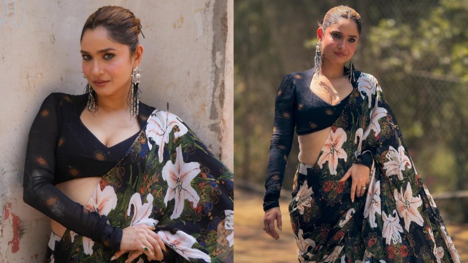 Ankita Lokhande's Floral Saree With Bold Blouse Is Perfect For Summer Wedding - See Pics 945707