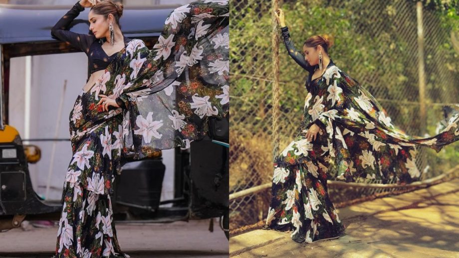 Ankita Lokhande's Floral Saree With Bold Blouse Is Perfect For Summer Wedding - See Pics 945708