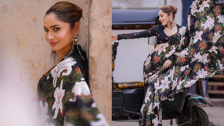 Ankita Lokhande's Floral Saree With Bold Blouse Is Perfect For Summer Wedding - See Pics 945710