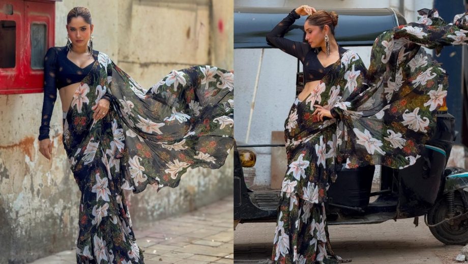 Ankita Lokhande's Floral Saree With Bold Blouse Is Perfect For Summer Wedding - See Pics 945711