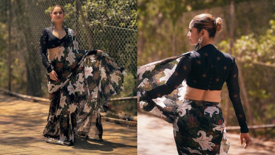 Ankita Lokhande's Floral Saree With Bold Blouse Is Perfect For Summer Wedding - See Pics 945705