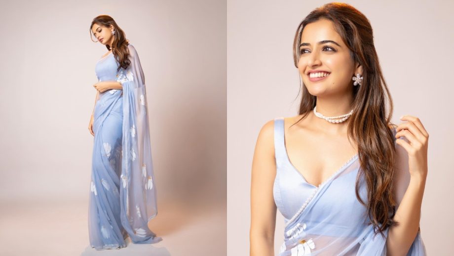 Ashika Ranganath Inspired Stunning Bold Blouse To Elevate Your Simple Saree Looks 946108