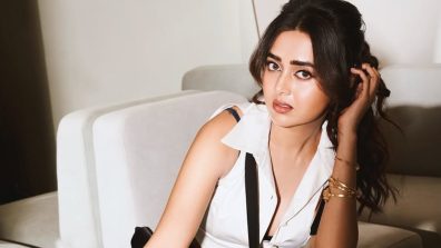 Tejasswi Prakash Stuns in a Chic Monochrome Ensemble