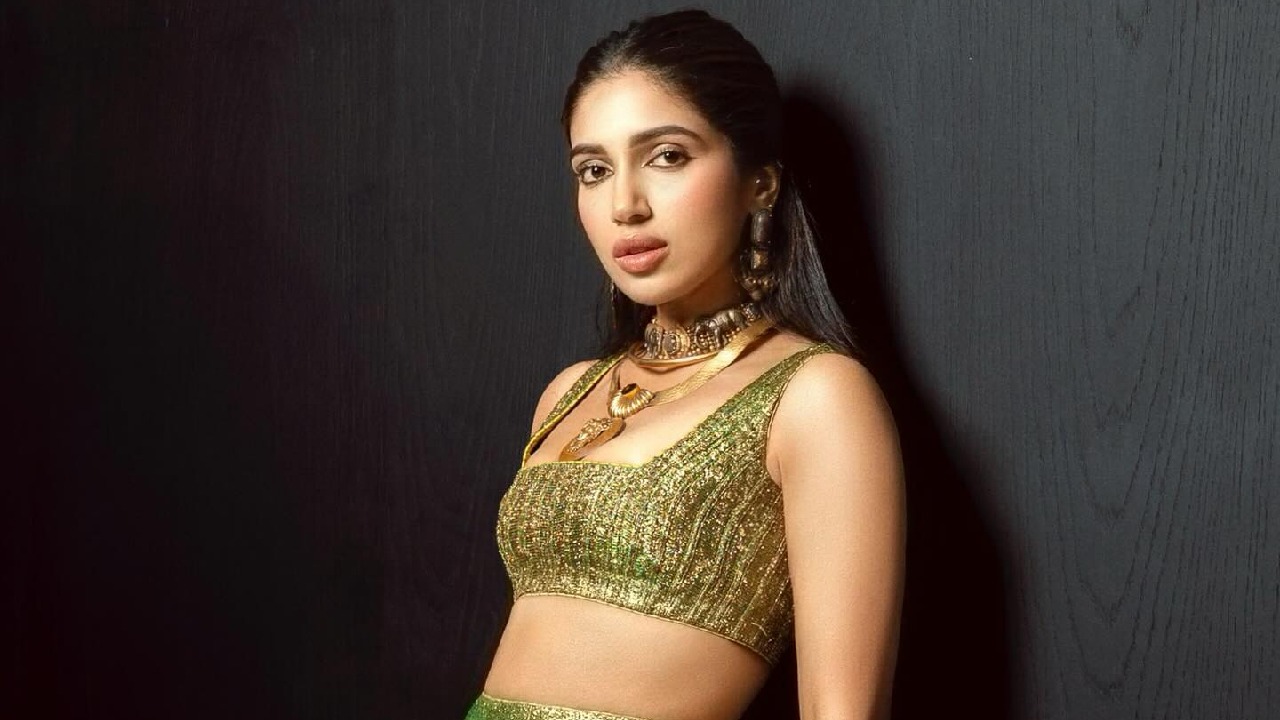 Bhumi Pednekar Glows in a Regal Green and Gold Ensemble 944138