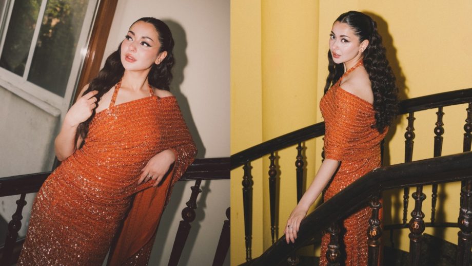 Hania Amir Screams Attention In Shimmery Tangerine Fishtail Gown - See Stunning Pics 944517