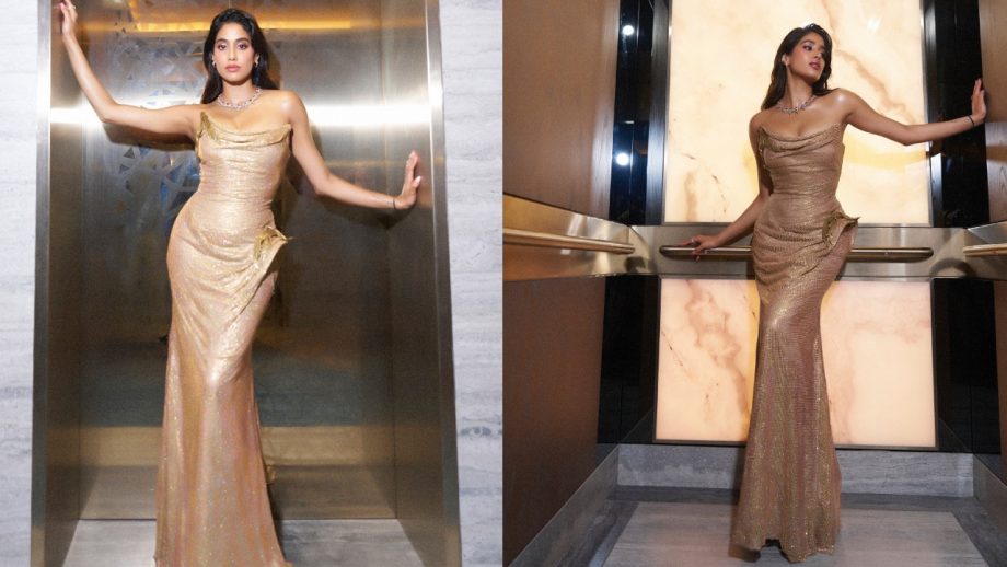 Janhvi Kapoor Slaying In Jaw-dropping Strapless Gowns - See Pics 945521