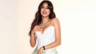 Janhvi Kapoor Stuns in a Corset Top and Pastel Skirt