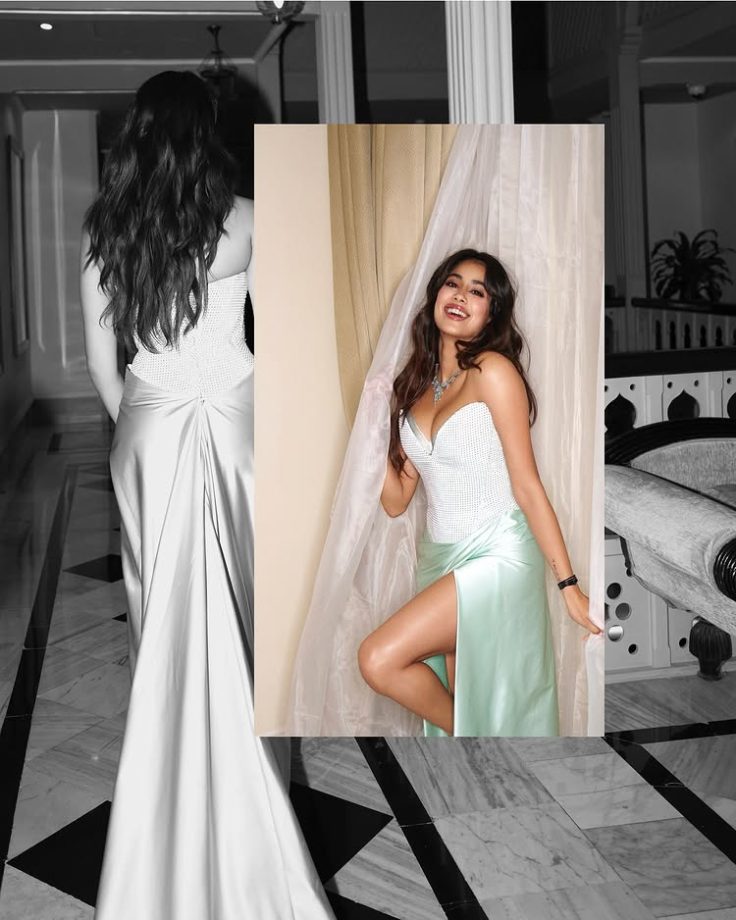 Janhvi Kapoor Stuns in a Corset Top and Pastel Skirt 945159