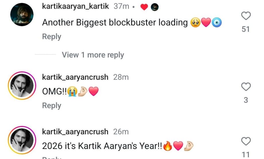 Kartik Aaryan’s Naagzilla Announcement Sparks Internet Frenzy – Netizens Declare “2026 It’s Kartik Aaryan’s Year!!” 945434