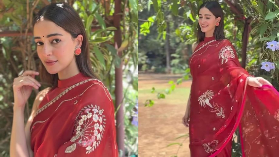 Kesari Chapter 2 Actress Ananya Panday Radiates Elegance In Simple Saree Looks 944677