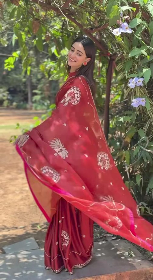 Kesari Chapter 2 Actress Ananya Panday Radiates Elegance In Simple Saree Looks 944678